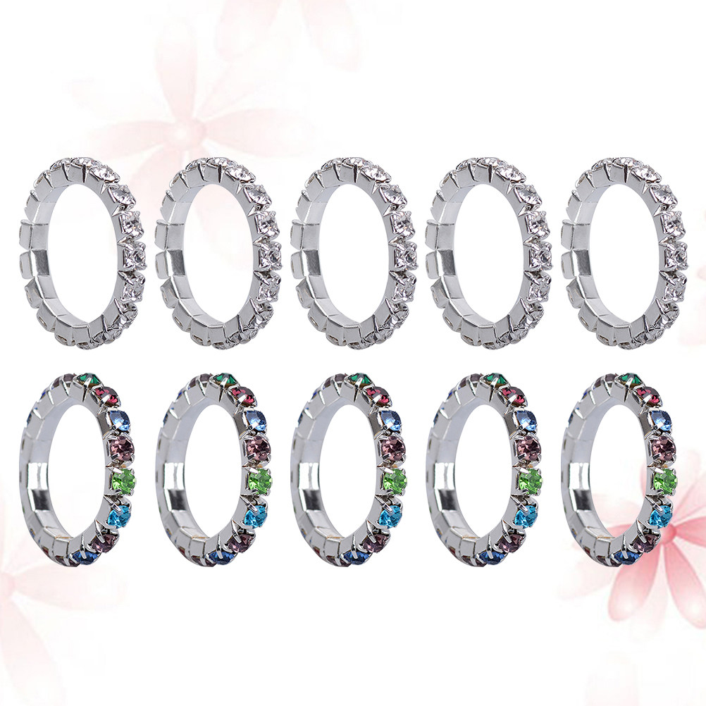 Body Jewelry Rings - 10Pcs Toe Ring Stylish Fashion Rhinestone