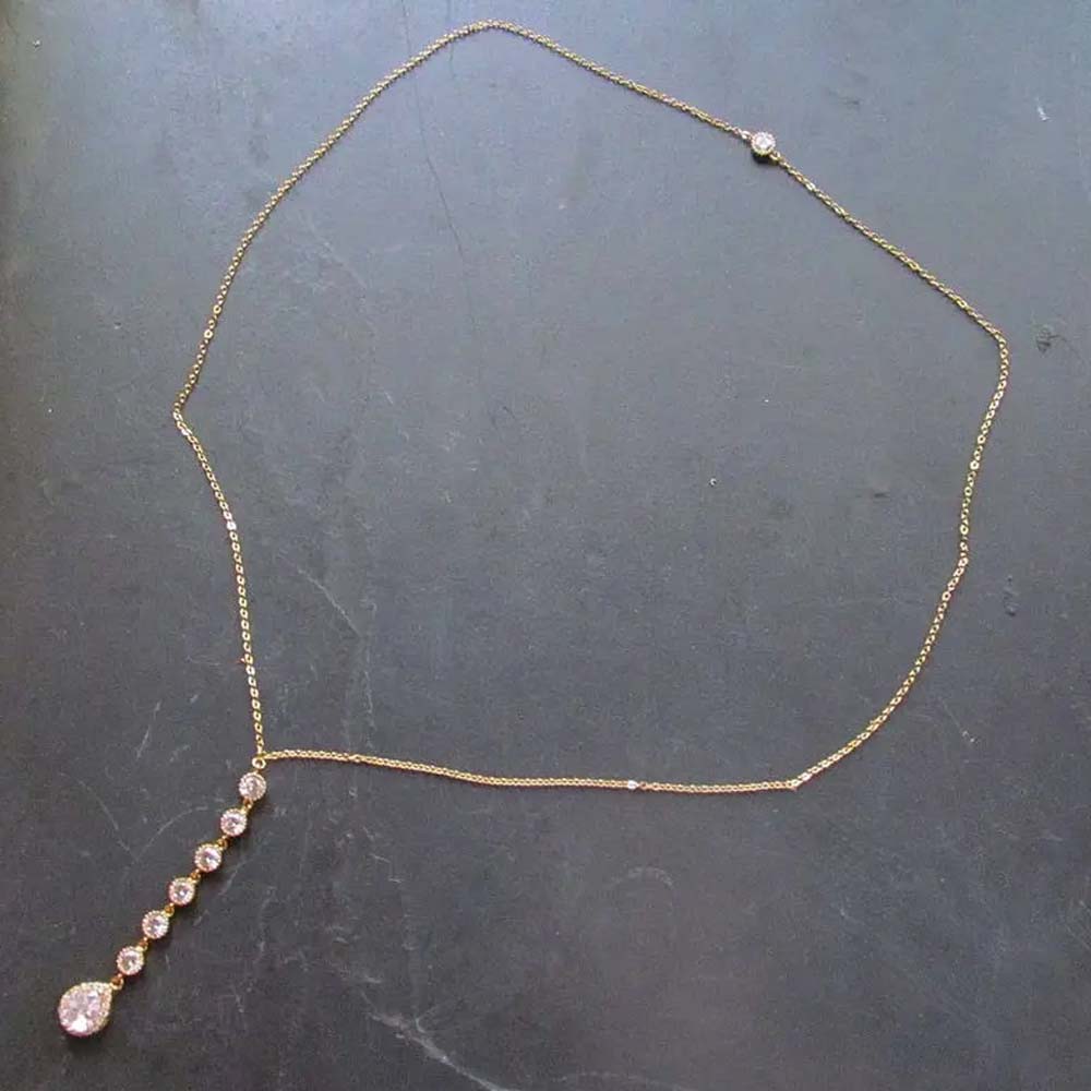Stonefans Drop Back Chain Neck - Body Jewelry Hot 评论和价格