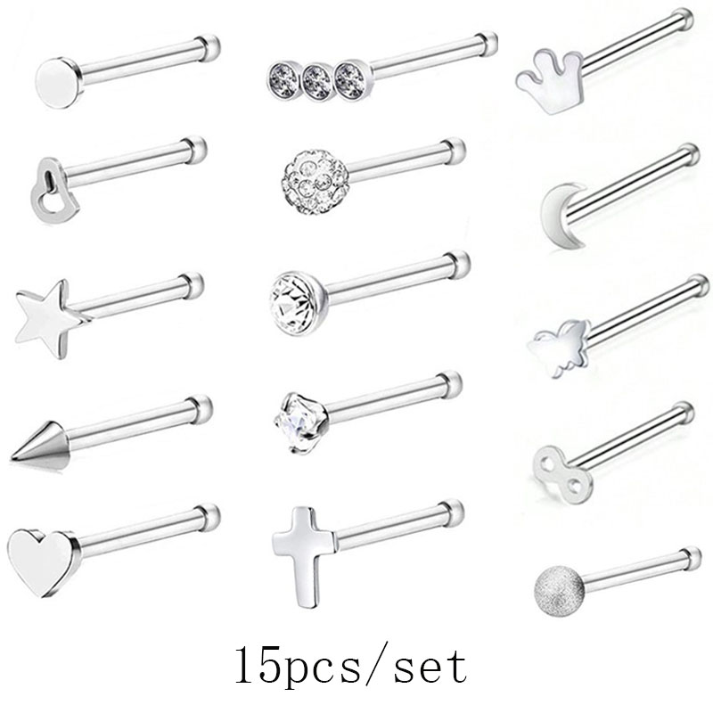 Hot-selling 15PCS Heart Moon S - Body Jewelry Hot 评论和价格