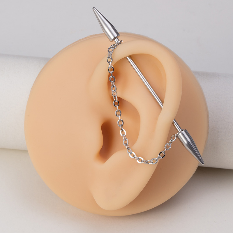 1pc Industrial Piercing Barbel - Industrial Barbell Long 评论和价格
