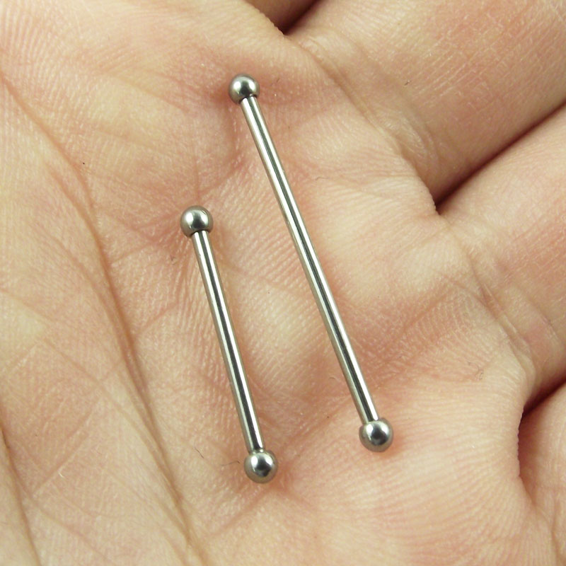 SaYao 2pcs 2mm mini ball Stain - Industrial Barbell Long 评论和价格