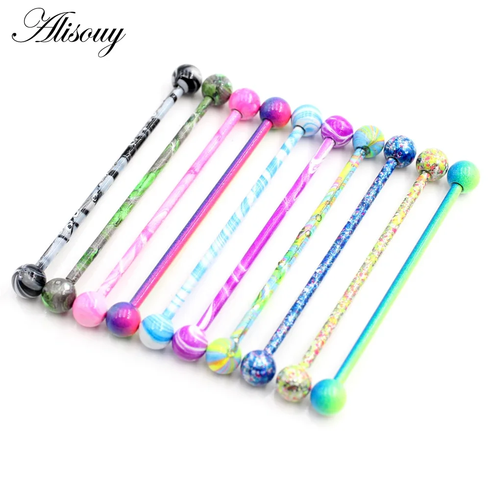 Alisouy 2PC Long Straight Stai - Industrial Barbell Long 评论和价格