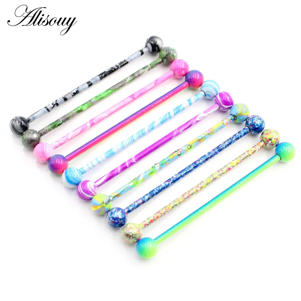 Alisouy 2PC Long Straight Stai - Industrial Barbell Long 评论和价格