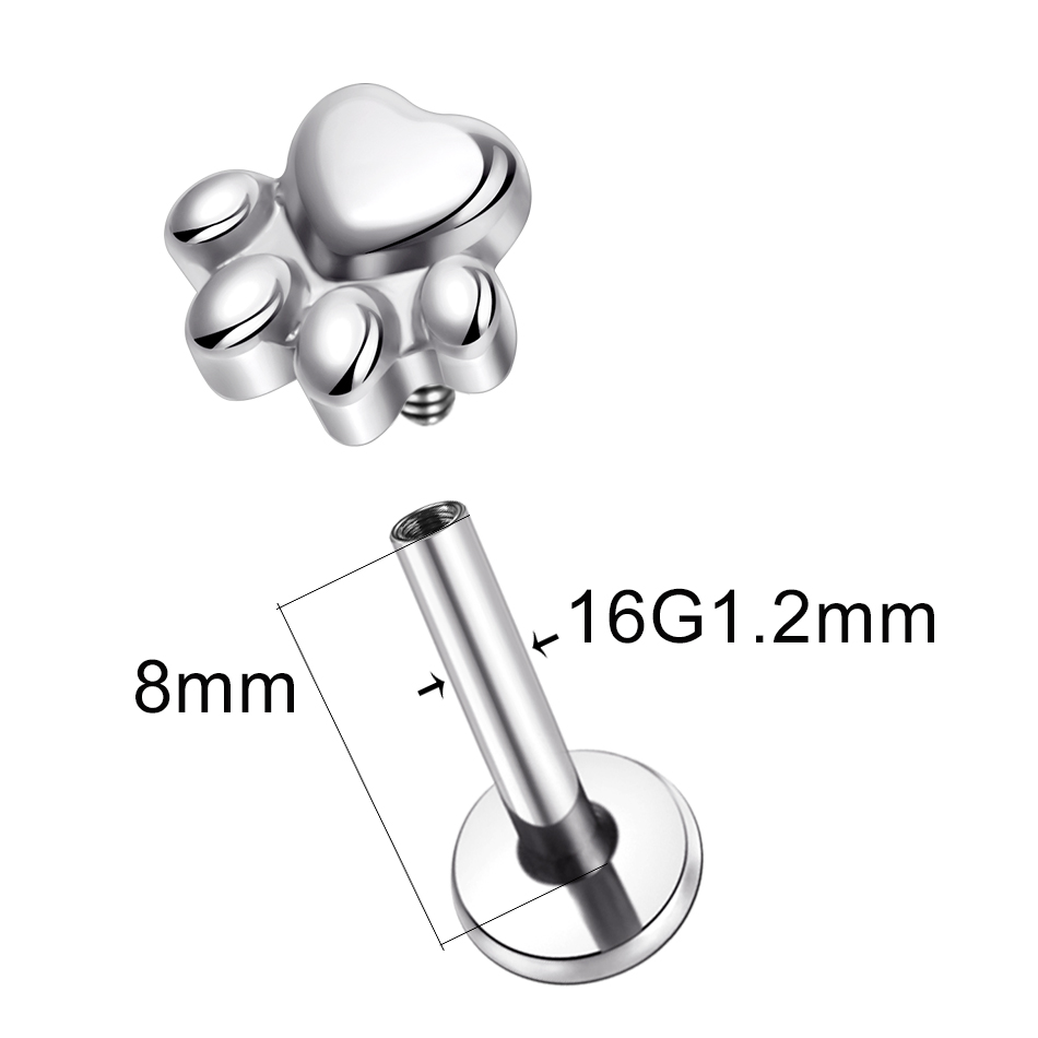 1pcs Implant Grade Titanium Pu - Body Jewelry Implants 评论和价格