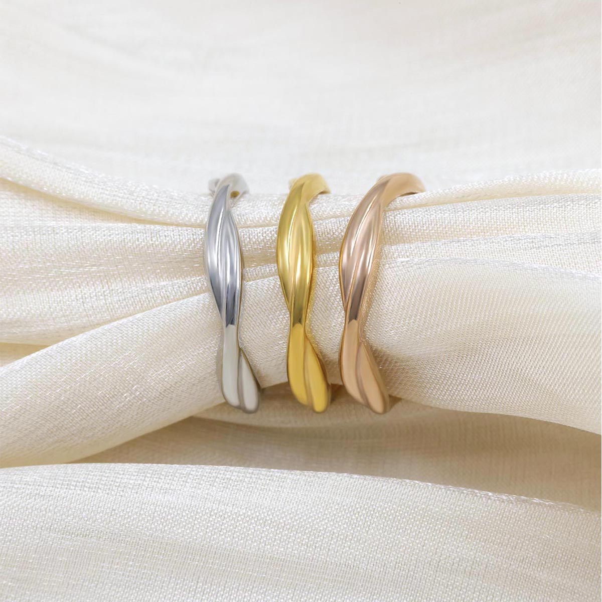 1Pc/3Pcs Simple Stainless Stee - Body Jewelry Rings 评论和价格