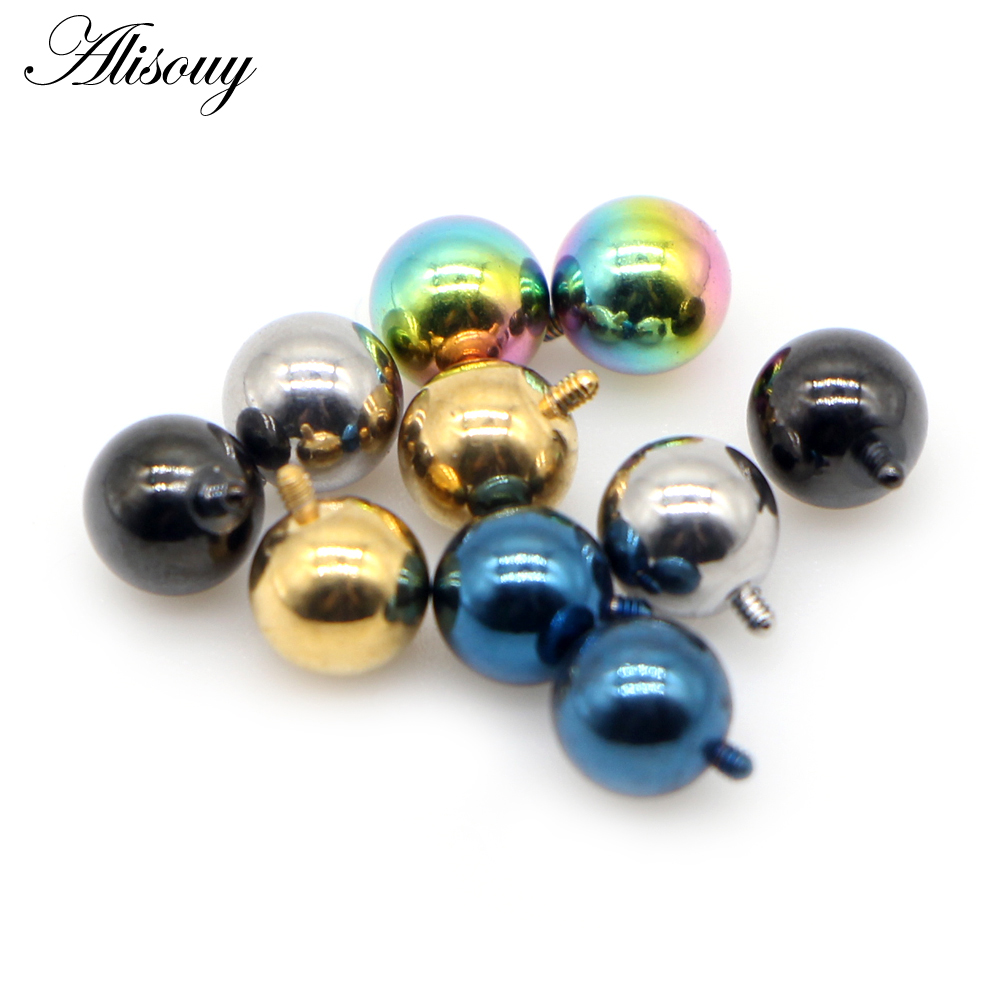 Alisouy 2PCS 3/4/5/6mm 16G Sta - Dermal Anchor Top 评论和价格