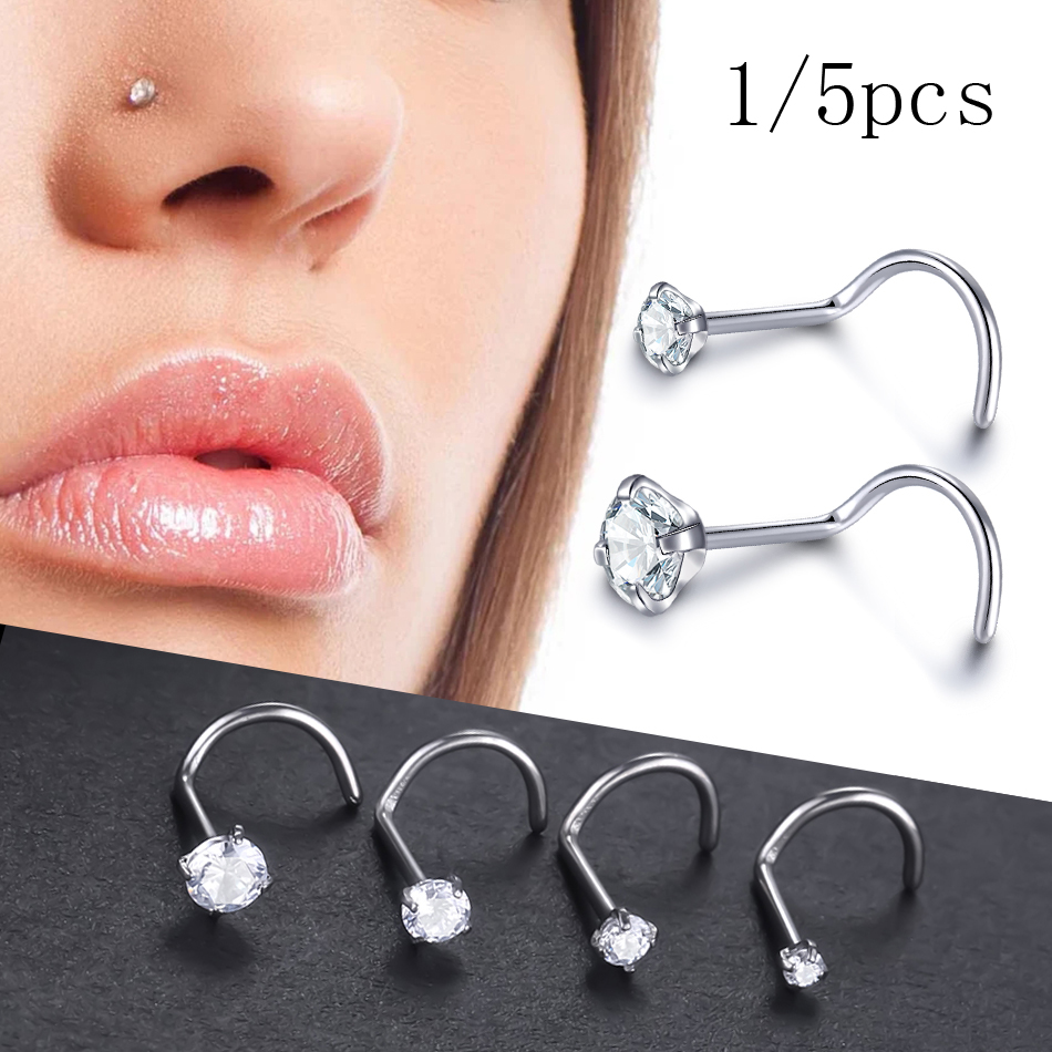 Implant Titanium Nose Stud Rin - Body Jewelry Implants 评论和价格