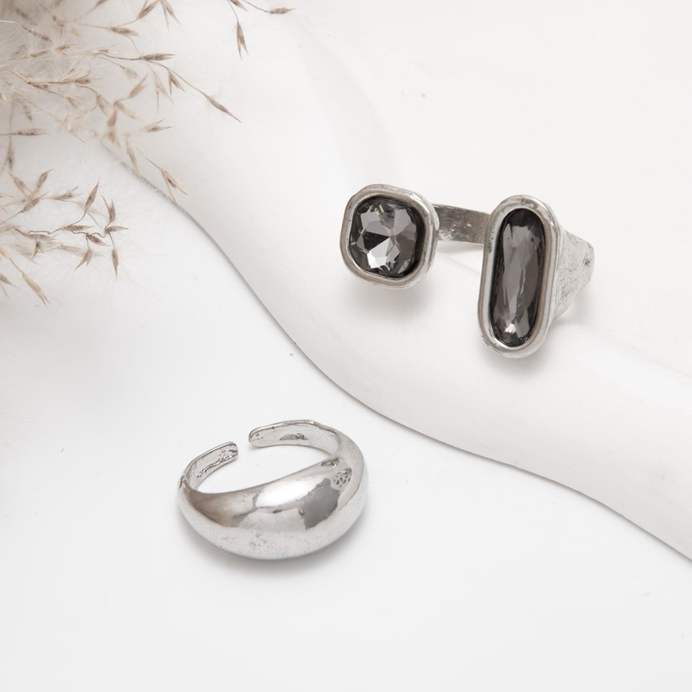 2Pcs/set Light Lux Toe Ring Se - Body Jewelry Rings 评论和价格