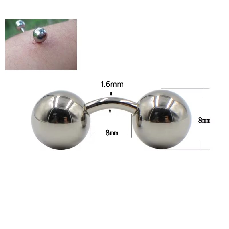1 Piece Big Ball 316L External - Body Jewelry Vch 评论和价格