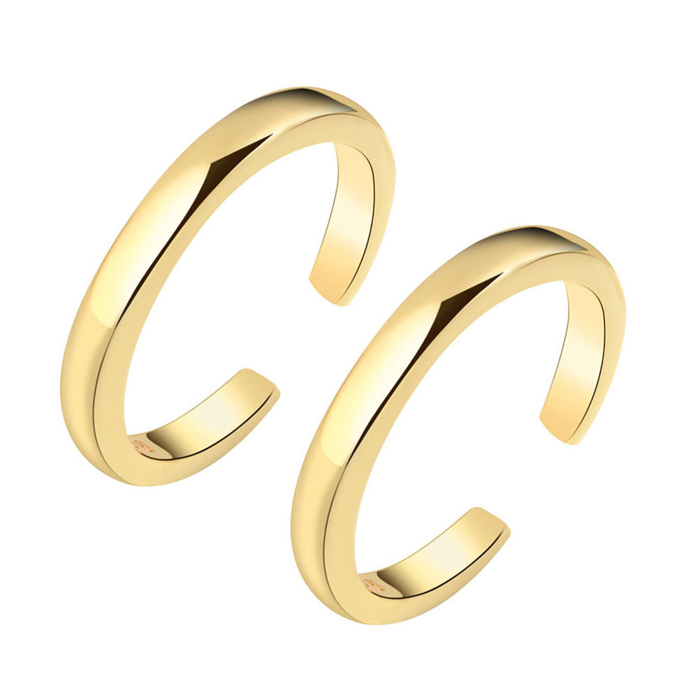 2Pcs Adjustable Open Rings for - Body Jewelry Rings 评论和价格