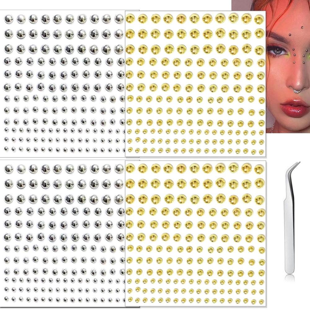 661Pcs Set Face Fake Piercings - Body Jewelry Rings 评论和价格