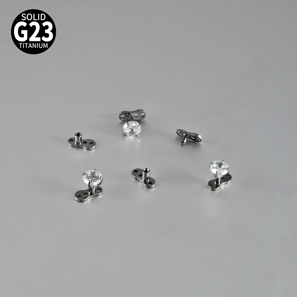 1PC 14G/16G Grade G23 Titanium - Dermal Anchor Top 评论和价格