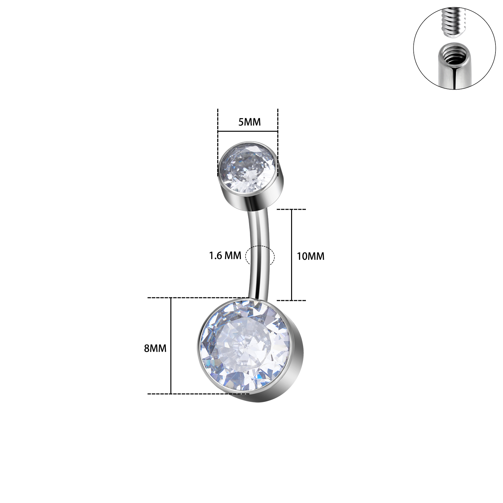 Implant Grade G23 Titanium 14G - Body Jewelry Implants 评论和价格