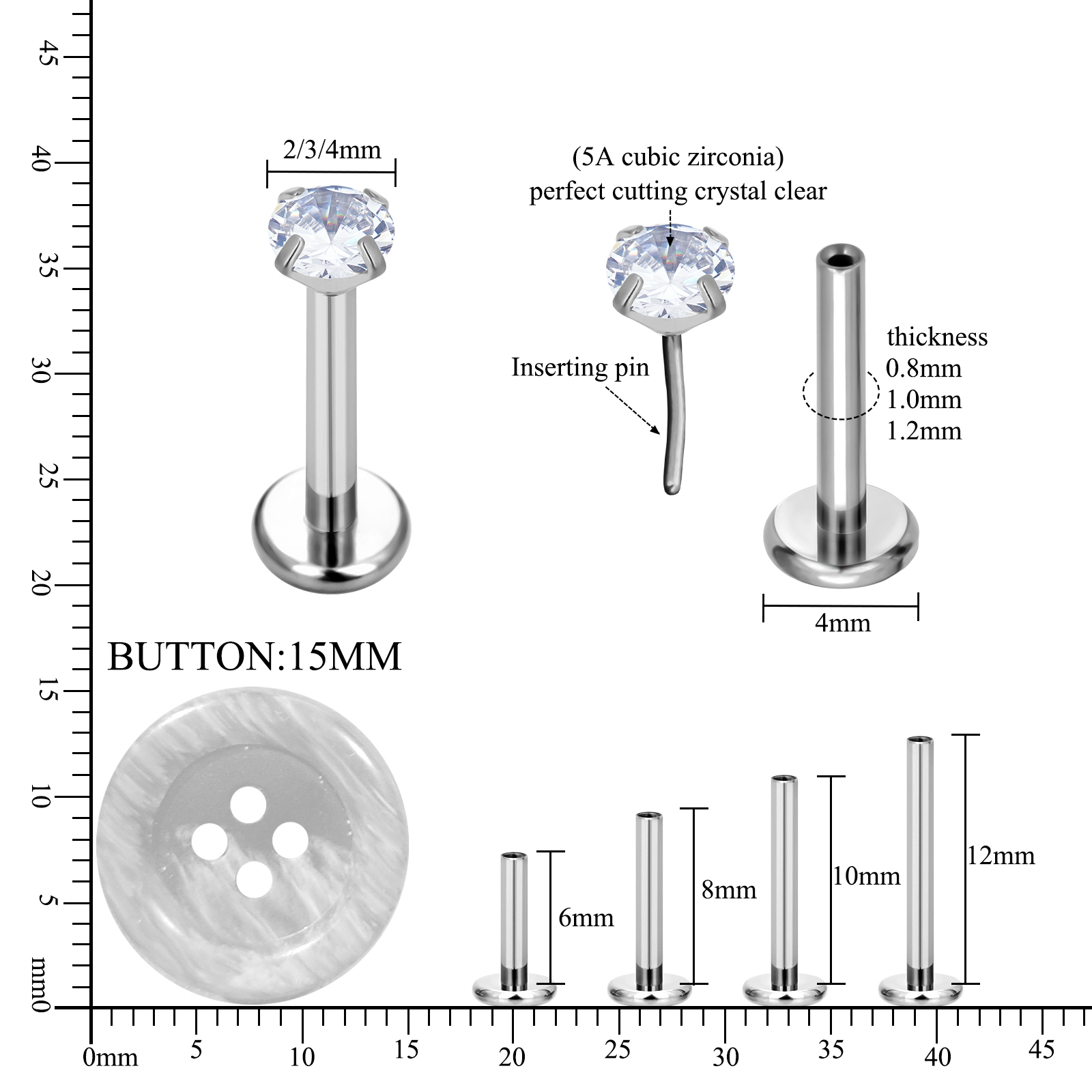 F136 G23 Implant Grade Titaniu - Body Jewelry Implants 评论和价格