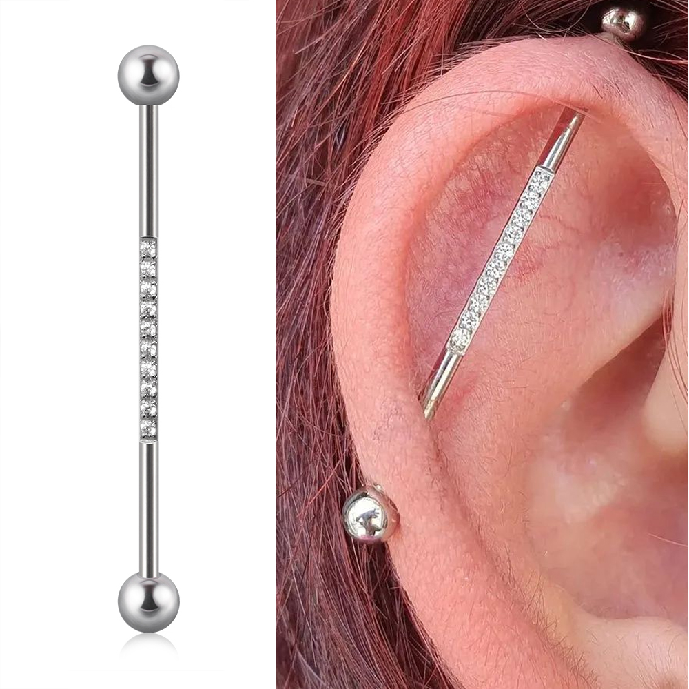 Heart-Shaped Zircon Crystal Lo - Industrial Barbell Long 评论和价格