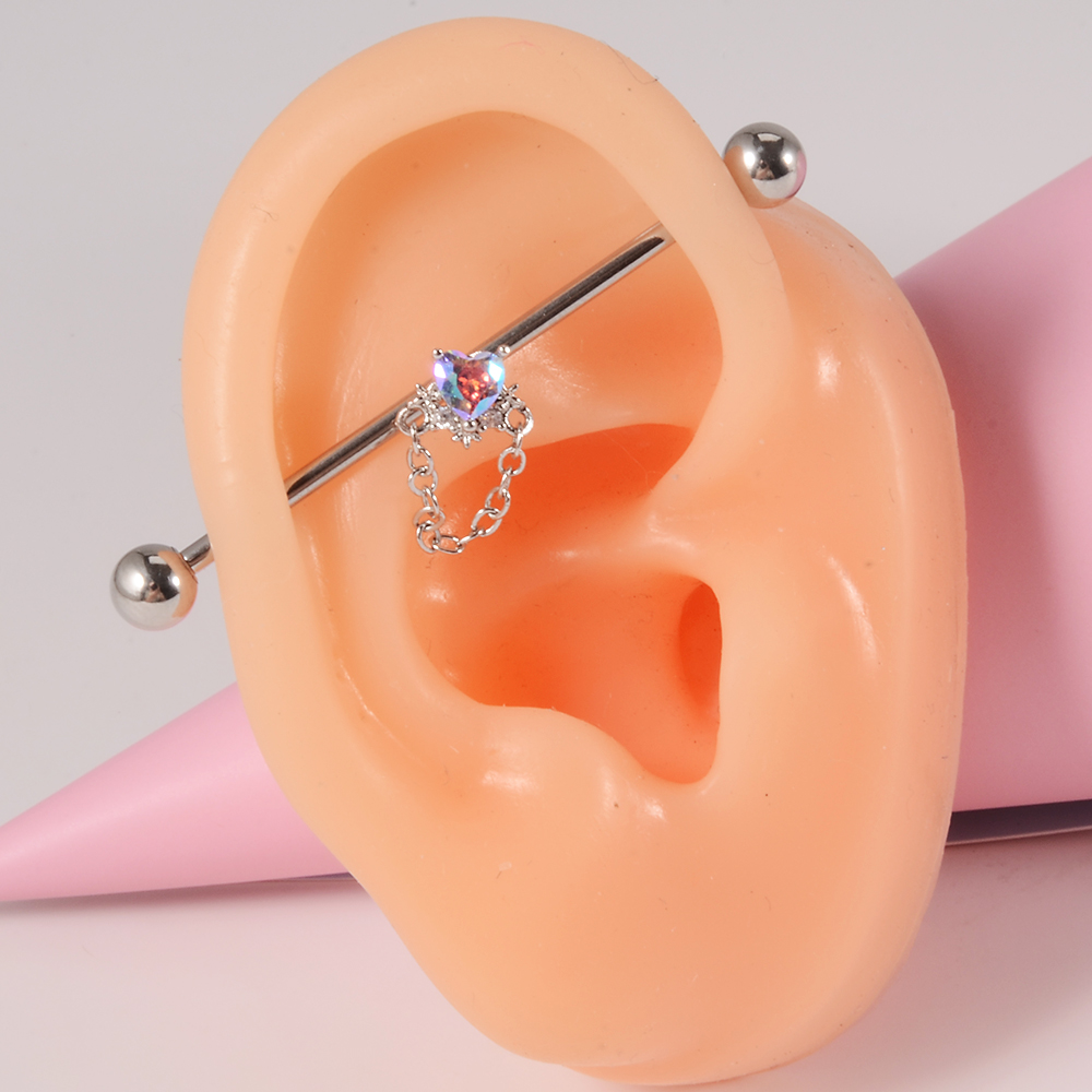 Heart-Shaped Zircon Crystal Lo - Industrial Barbell Long 评论和价格