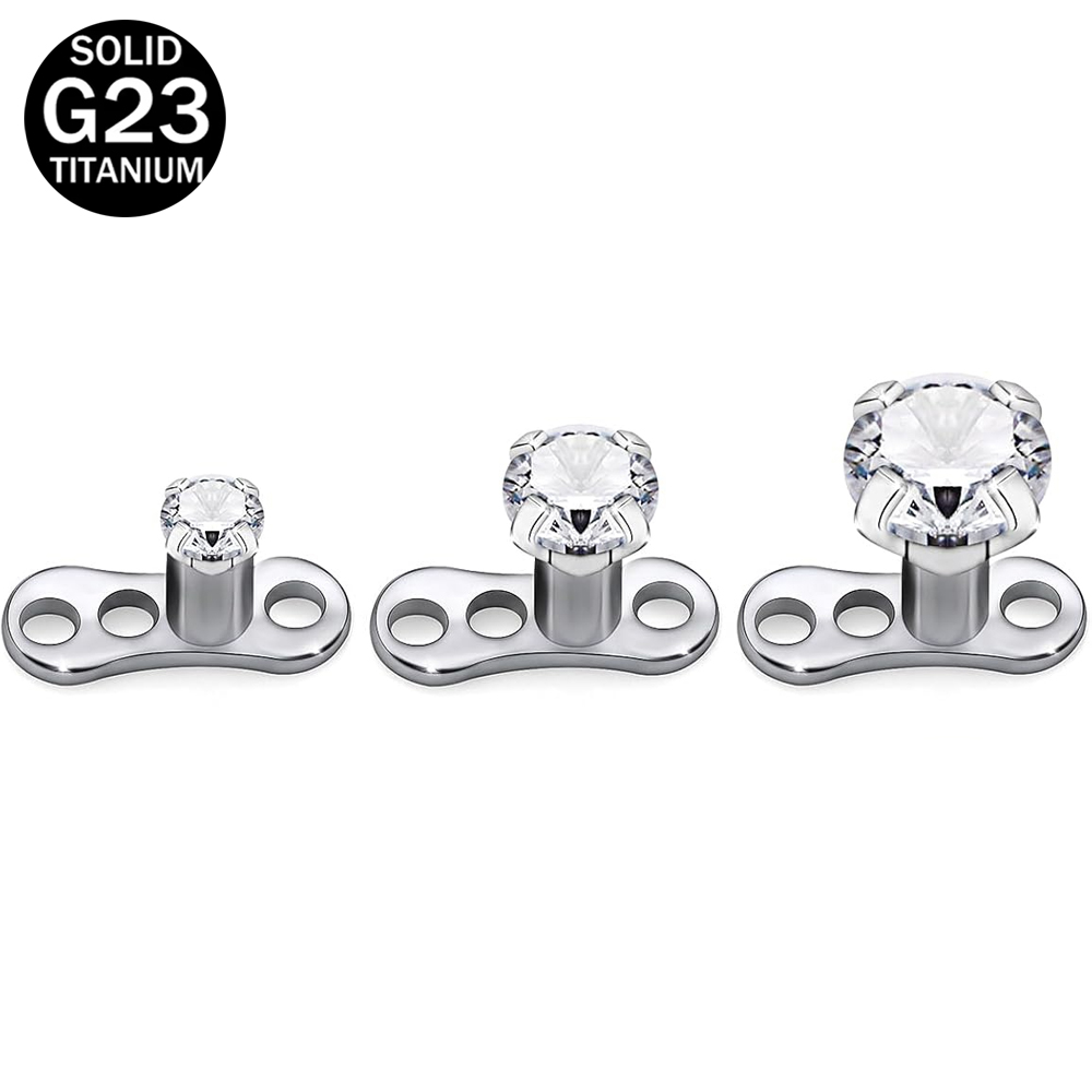 14G G23 Titanium Dermal Pierci - Dermal Anchor Top 评论和价格