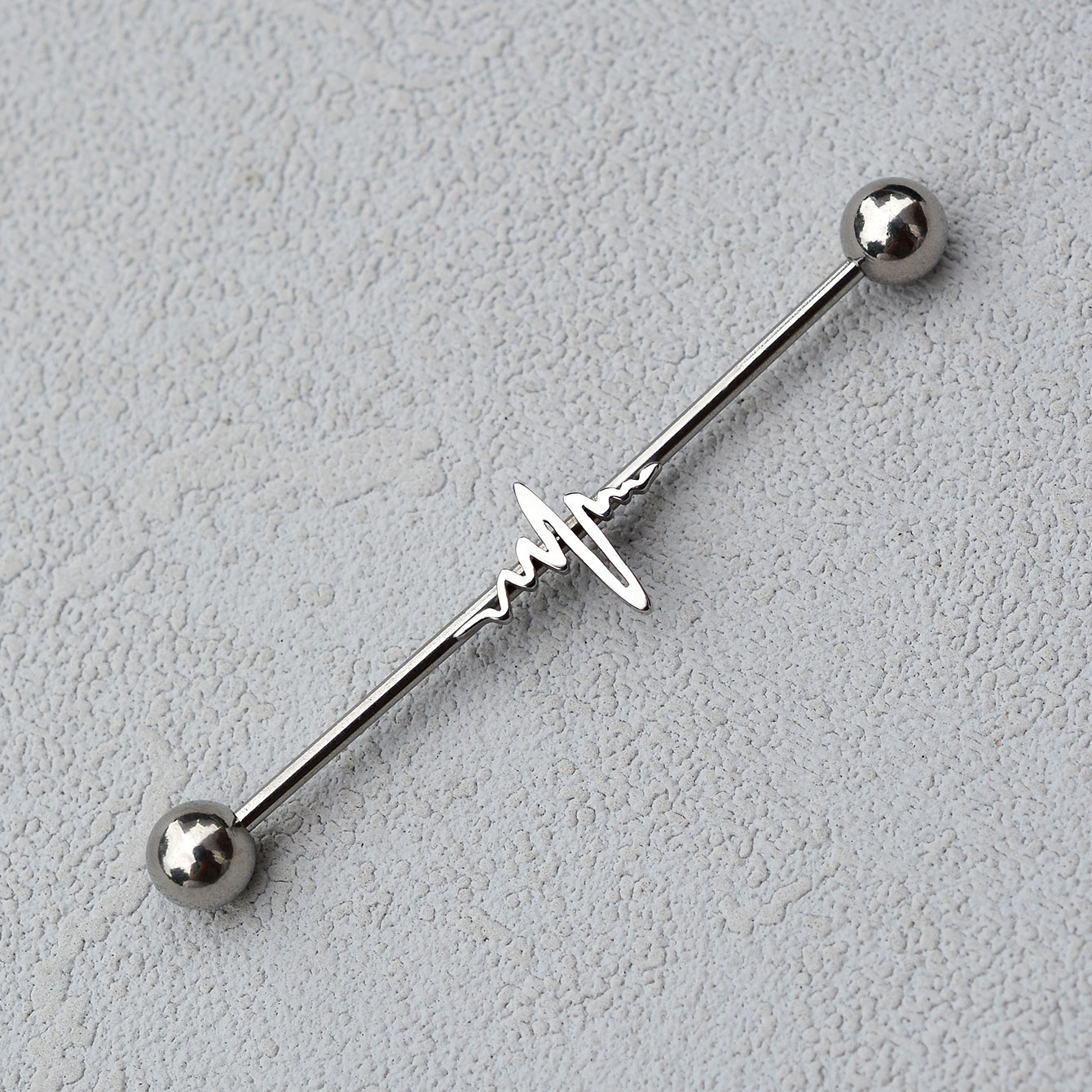 1PC 16G Stainless Steel Long I - Industrial Barbell Long 评论和价格